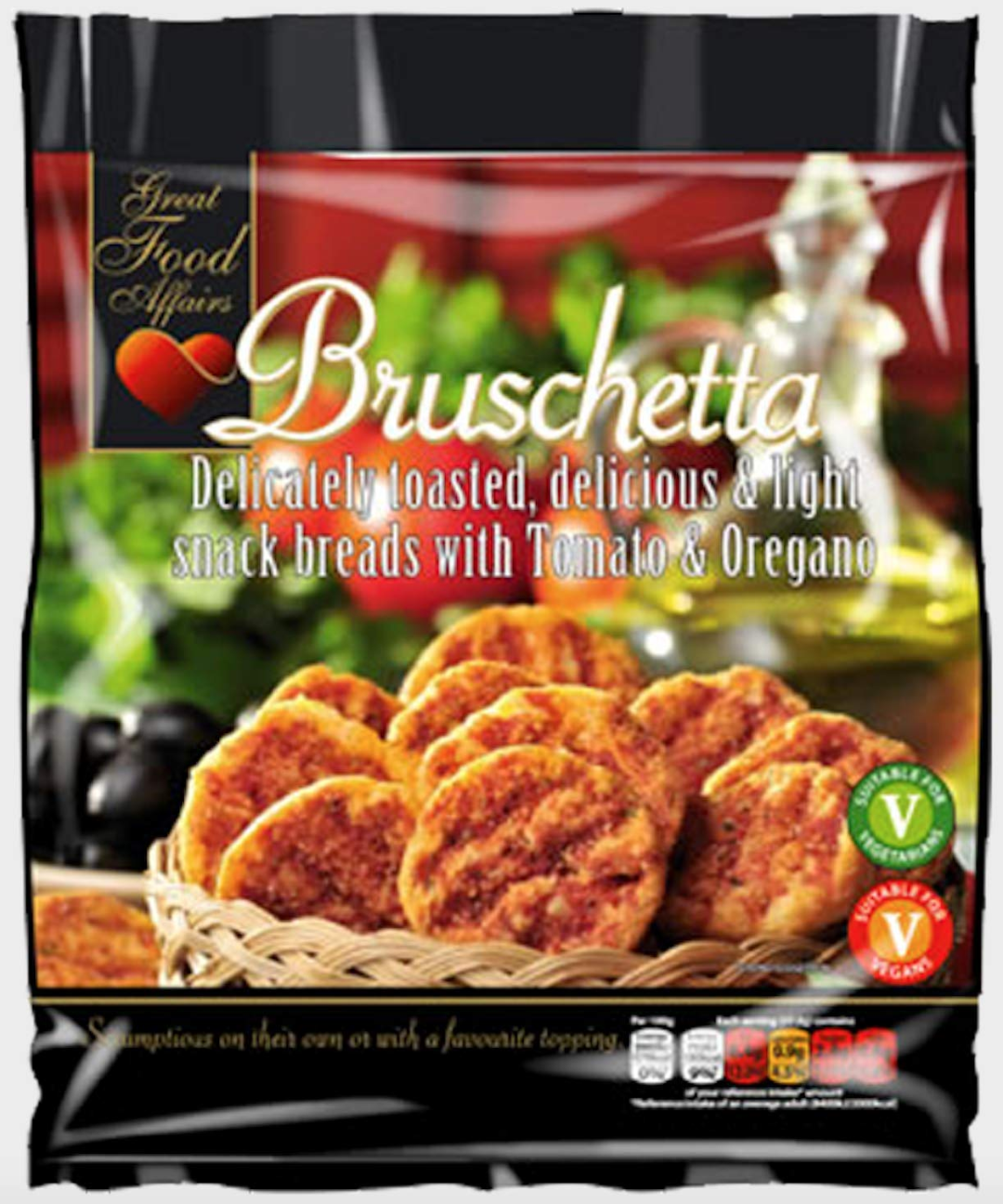 BRUSCHETTA SNACK BREAD W TOMATO N OREGANO 150G